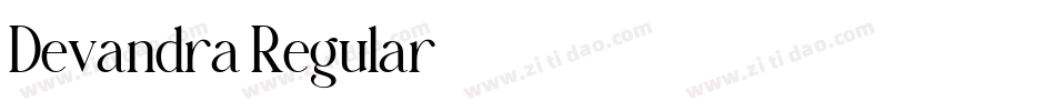Devandra Regular字体转换